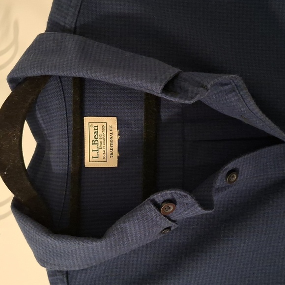 L.L. Bean "Wicked Good" Flannel Shirt, Traditional Fit, Houndstooth (US XL-XXL) - Picture 3 of 10